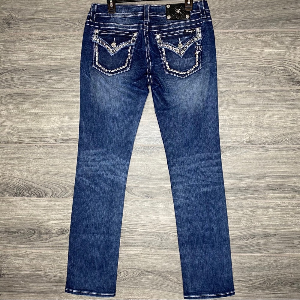 Miss Me Signature Straight Jeans Embellished 31 - Picture 4 of 8